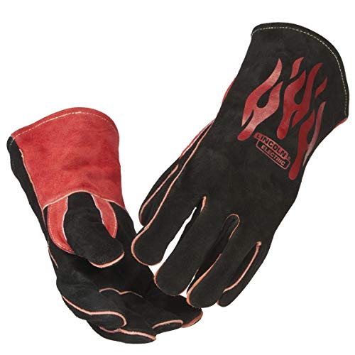 Heat Resistant Welding Gauntlets Lined Gloves 14 Long Leather Tig Mig Welders 