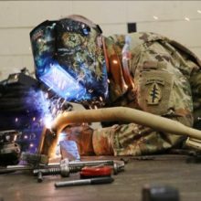 10 Best Budget Welding Helmets under $100 - Top Picks & Reviews 2021 A welder in action