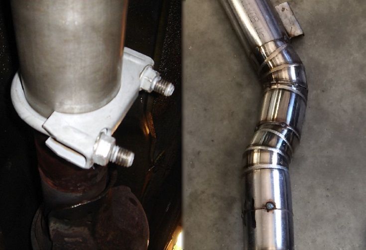 exhaust clamp vs welding