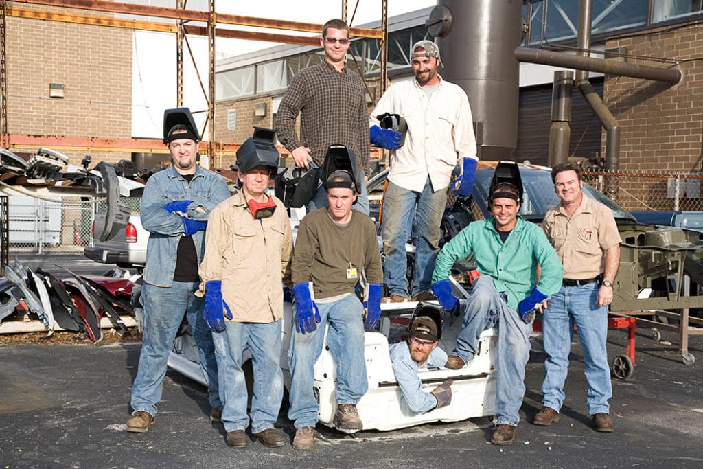 group of welders