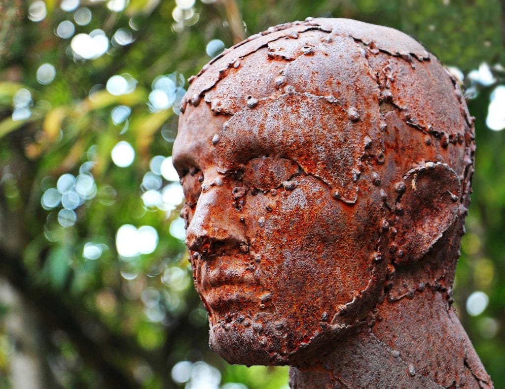 rusty sculpture